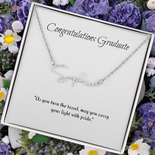 Graduation Personalize Name Necklace