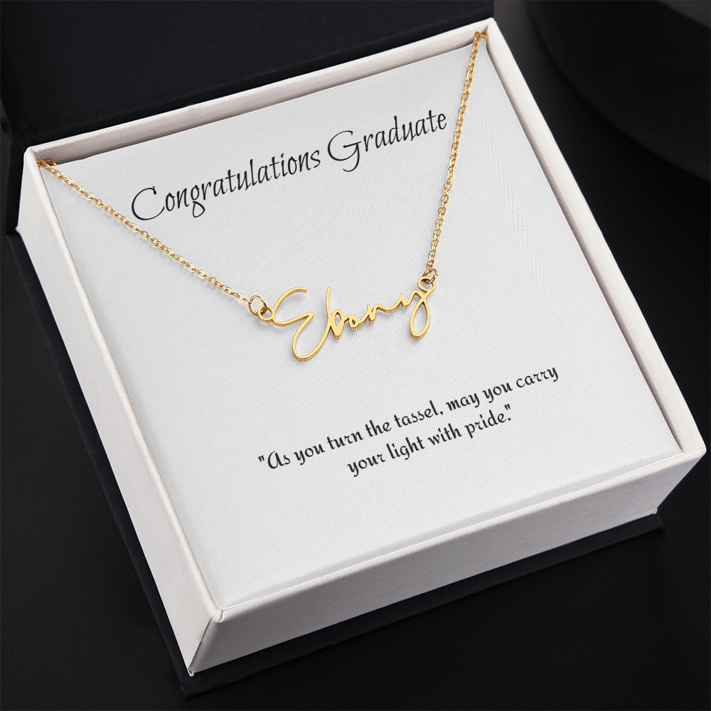 Graduation Personalize Name Necklace