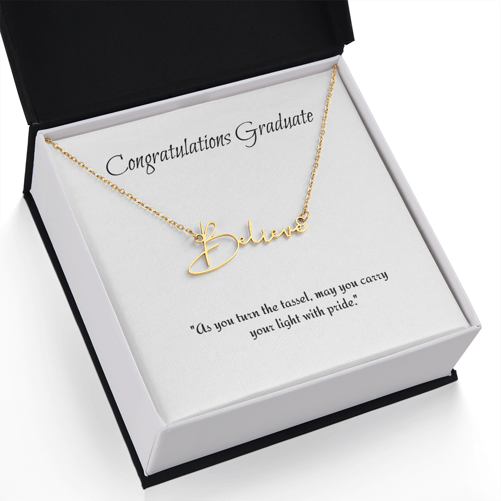 Graduation Personalize Name Necklace