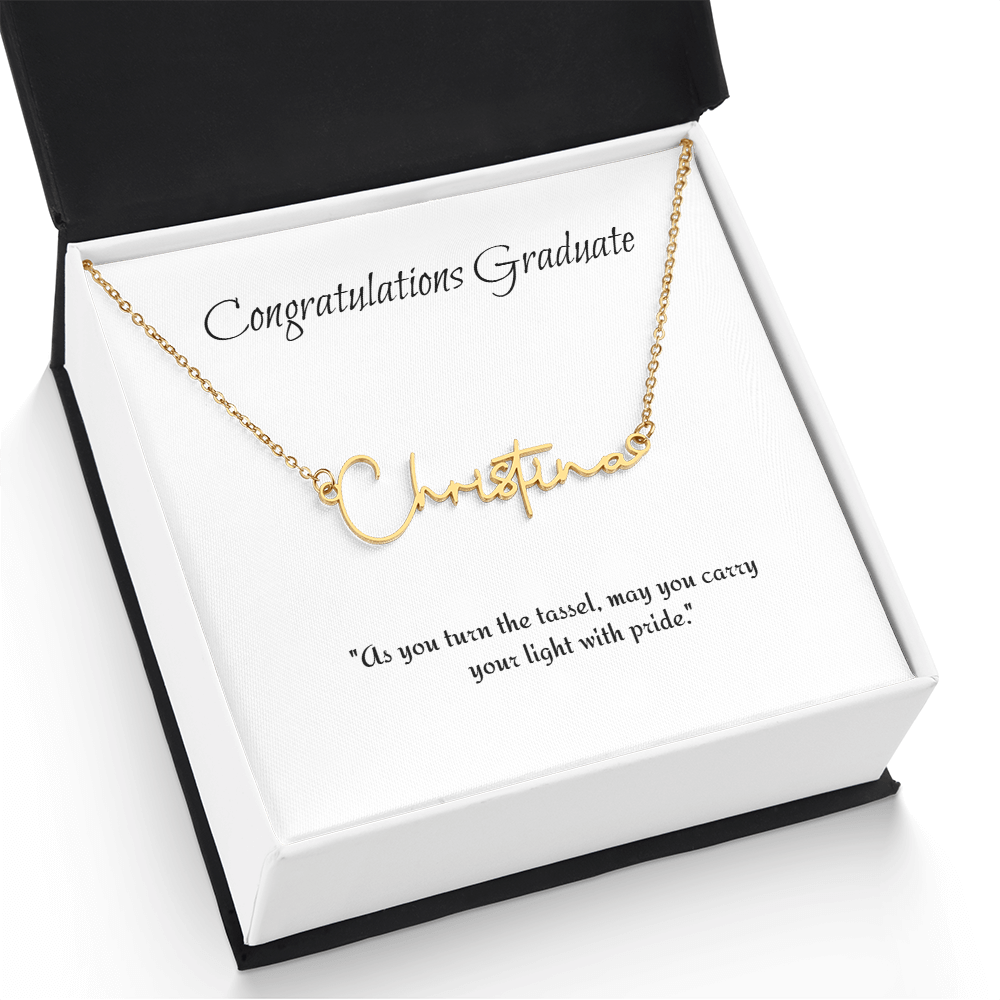 Graduation Personalize Name Necklace