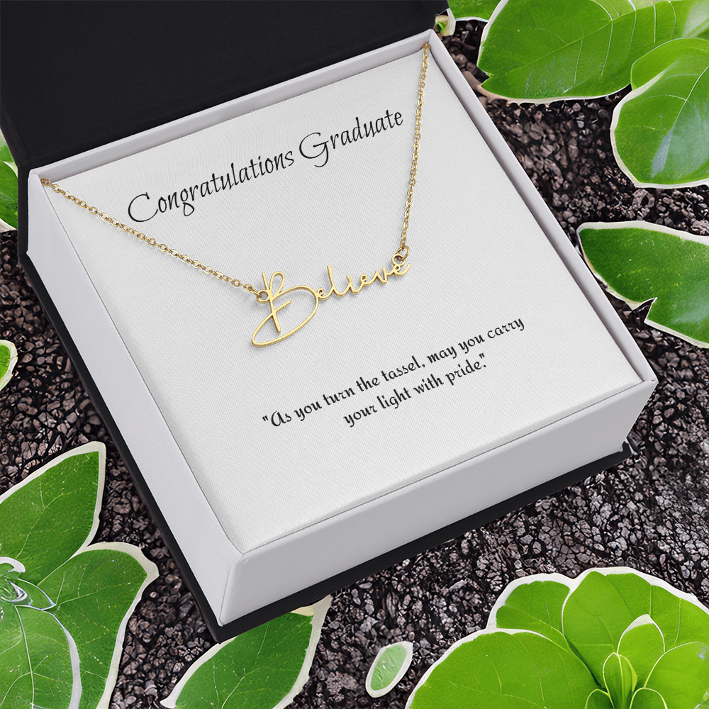 Graduation Personalize Name Necklace