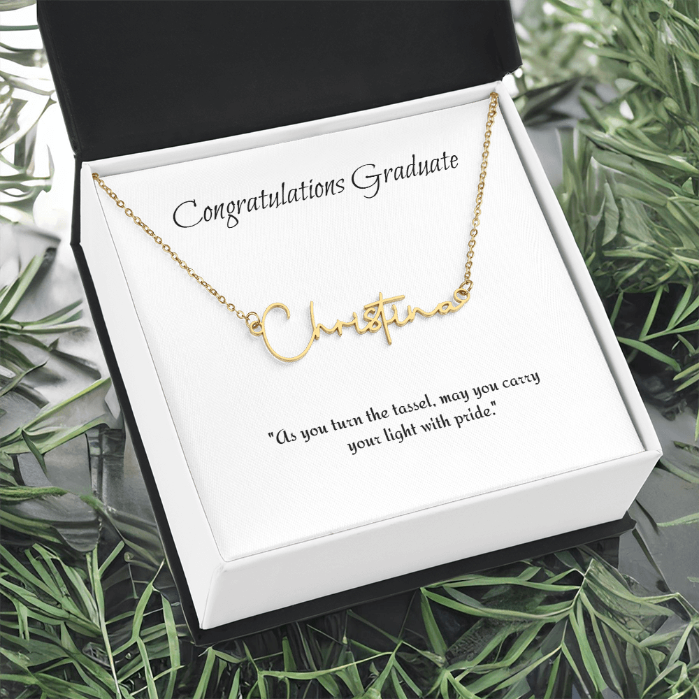Graduation Personalize Name Necklace