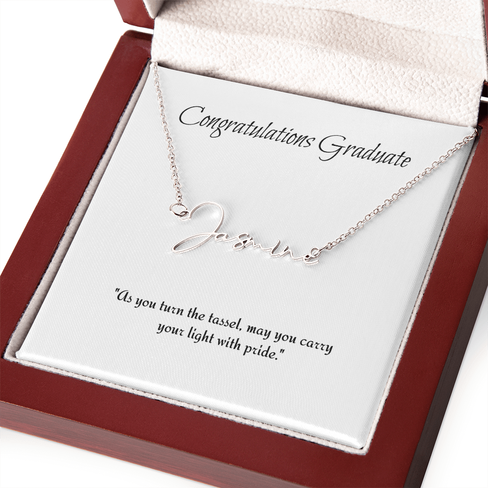 Graduation Personalize Name Necklace
