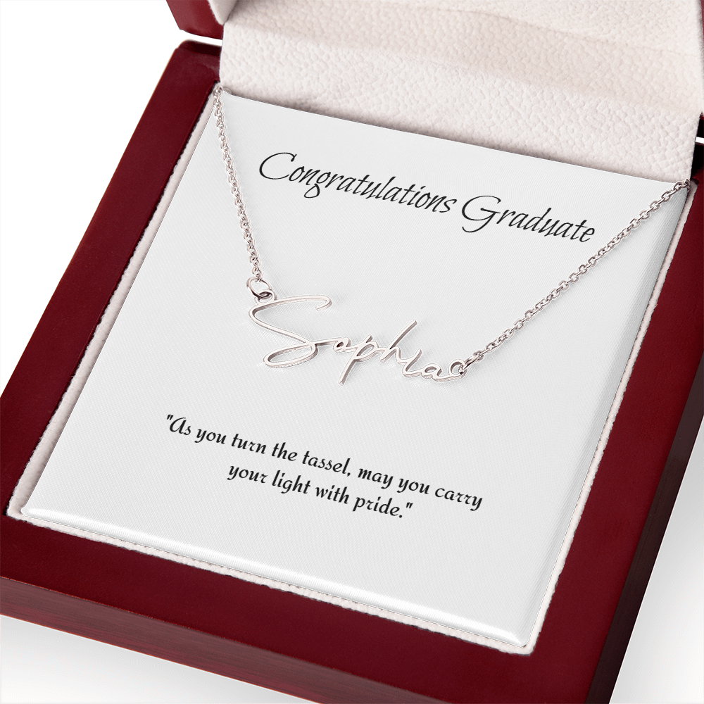 Graduation Personalize Name Necklace
