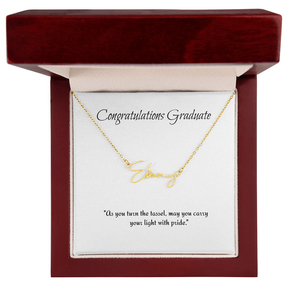 Graduation Personalize Name Necklace