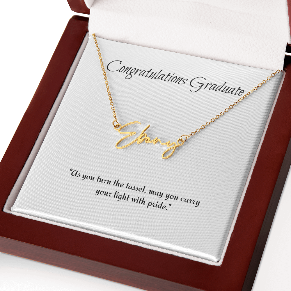 Graduation Personalize Name Necklace