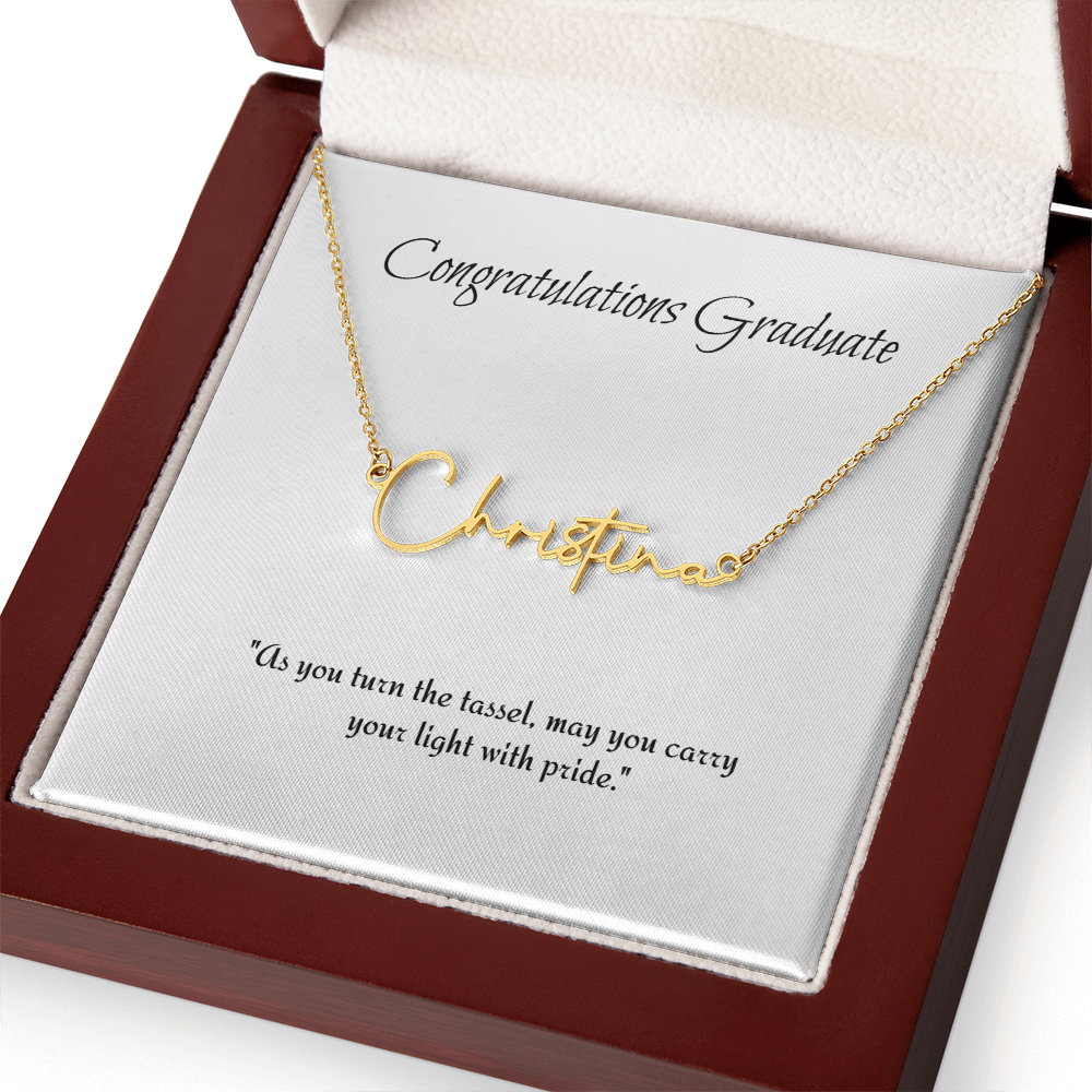 Graduation Personalize Name Necklace
