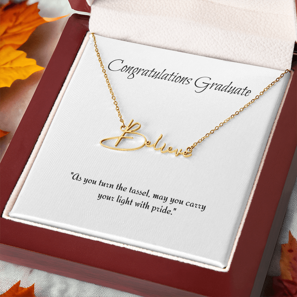 Graduation Personalize Name Necklace