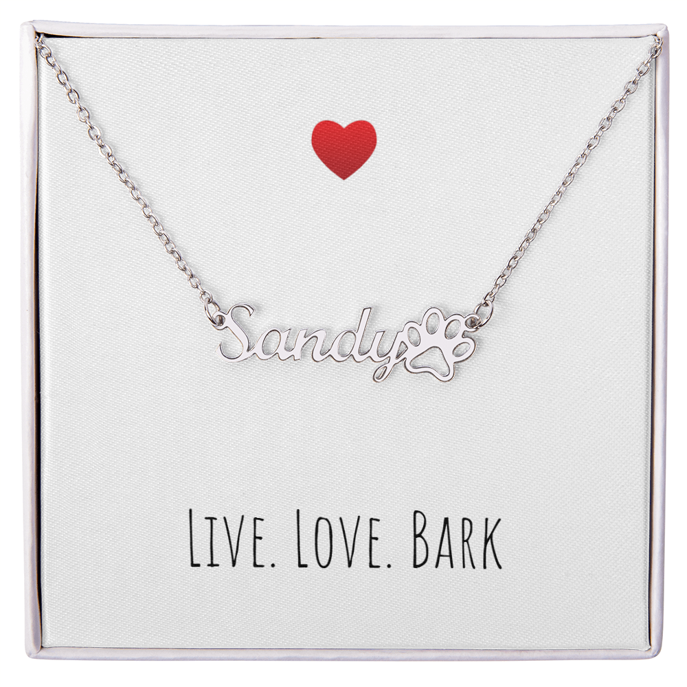 Live Love Bark Necklace