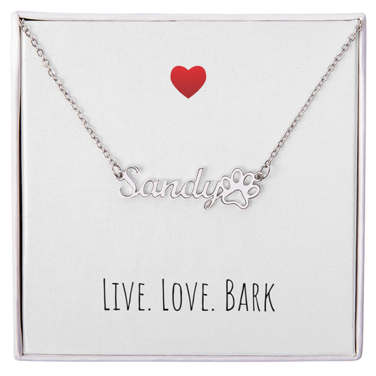 Live Love Bark Necklace