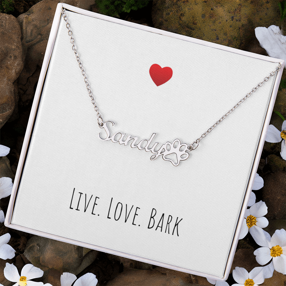 Live Love Bark Necklace