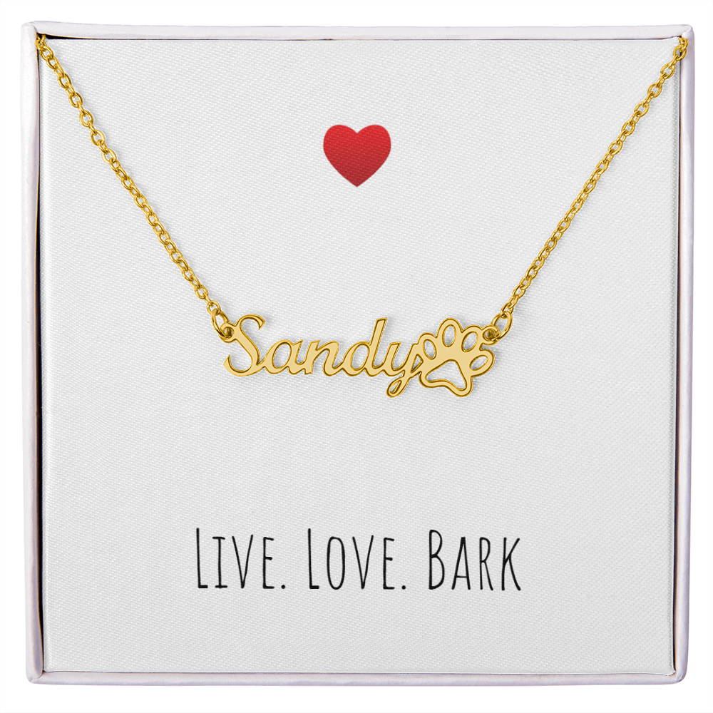 Live Love Bark Necklace