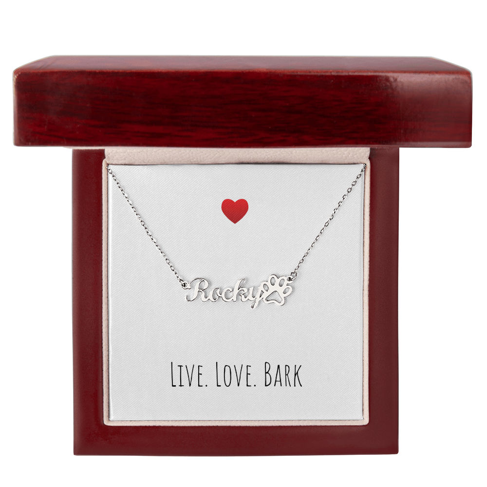 Live Love Bark Necklace