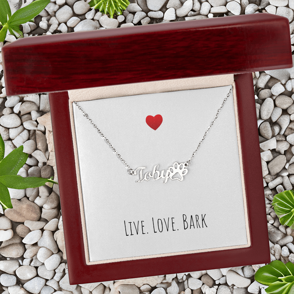 Live Love Bark Necklace