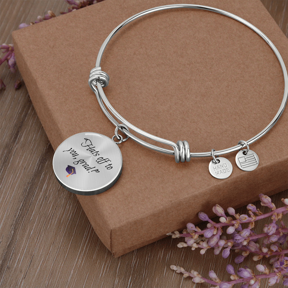"Hats off to you, grad" Bracelet