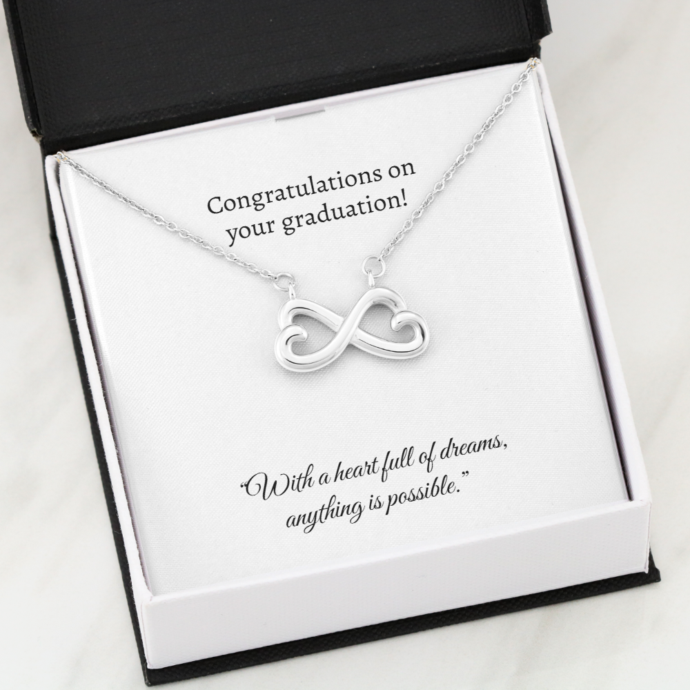 Graduation Heart Pendant Necklace