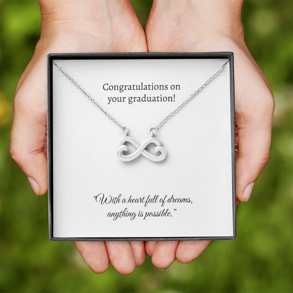 Graduation Heart Pendant Necklace