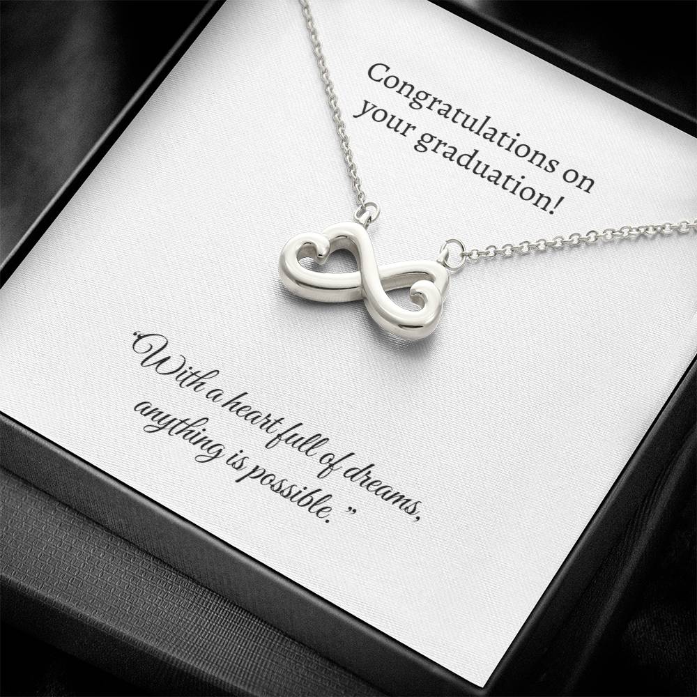 Graduation Heart Pendant Necklace