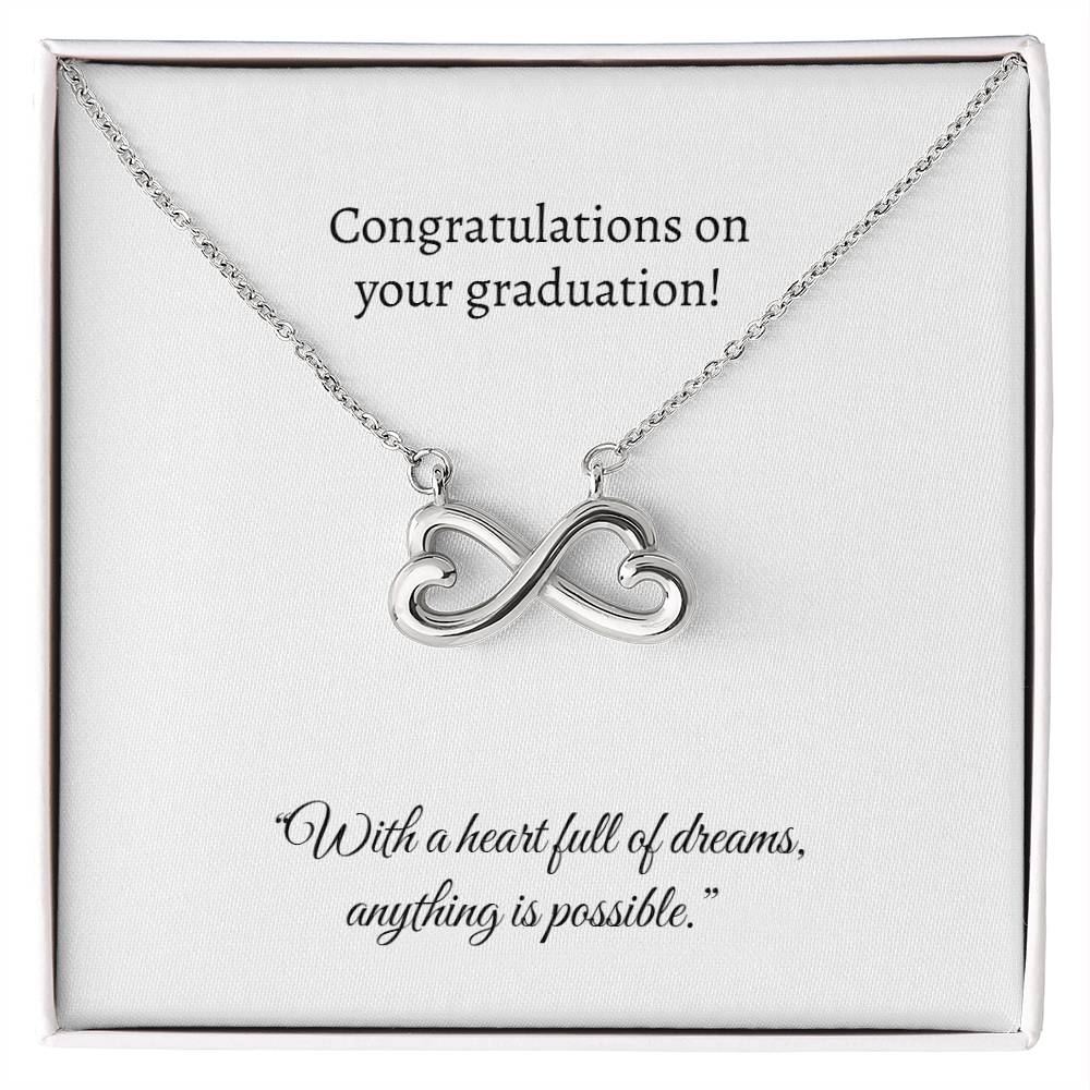 Graduation Heart Pendant Necklace