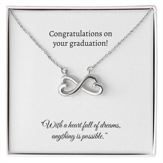 Graduation Heart Pendant Necklace