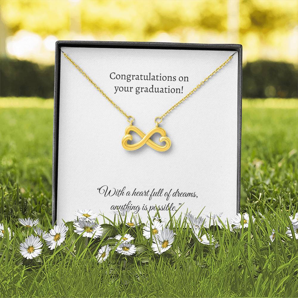 Graduation Heart Pendant Necklace