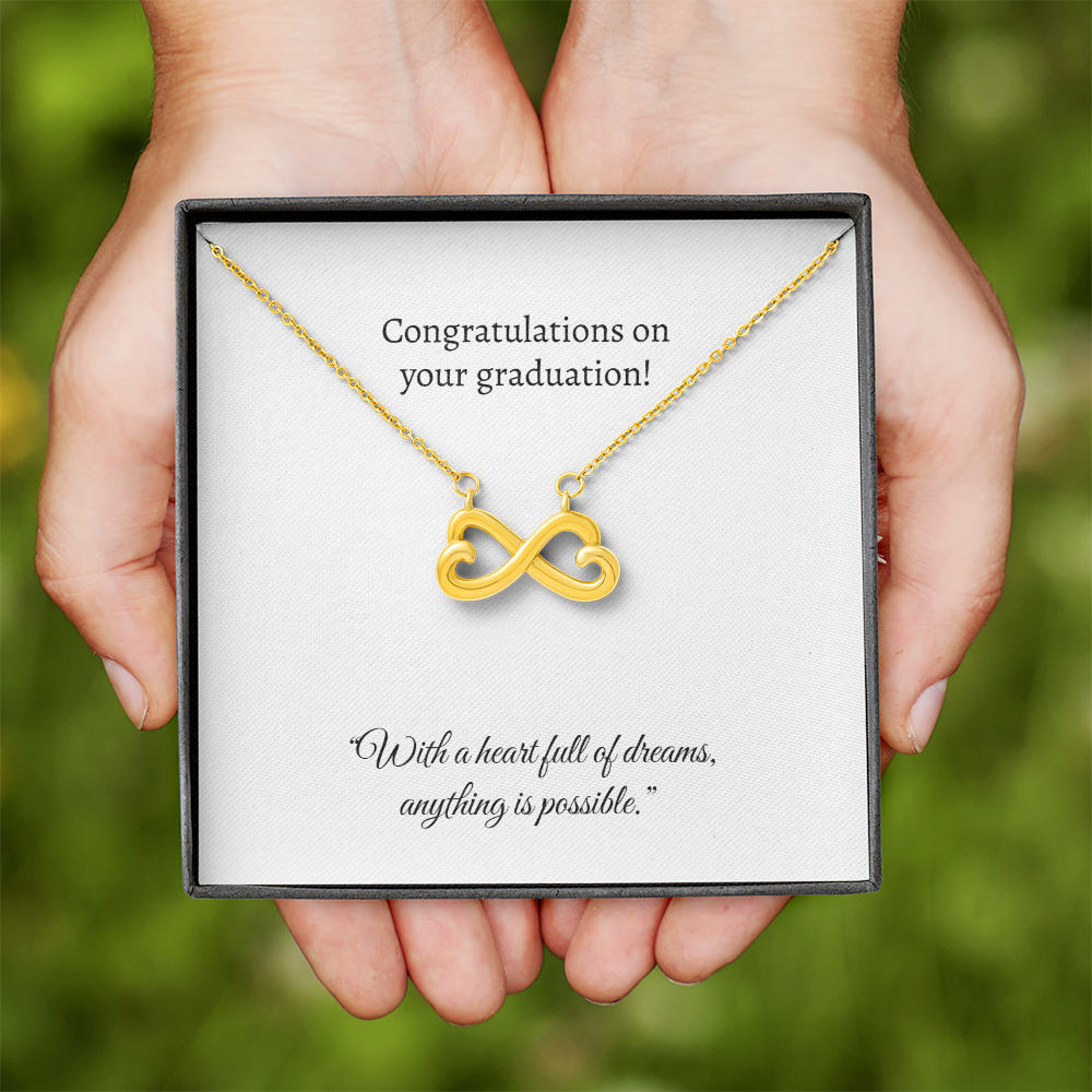 Graduation Heart Pendant Necklace