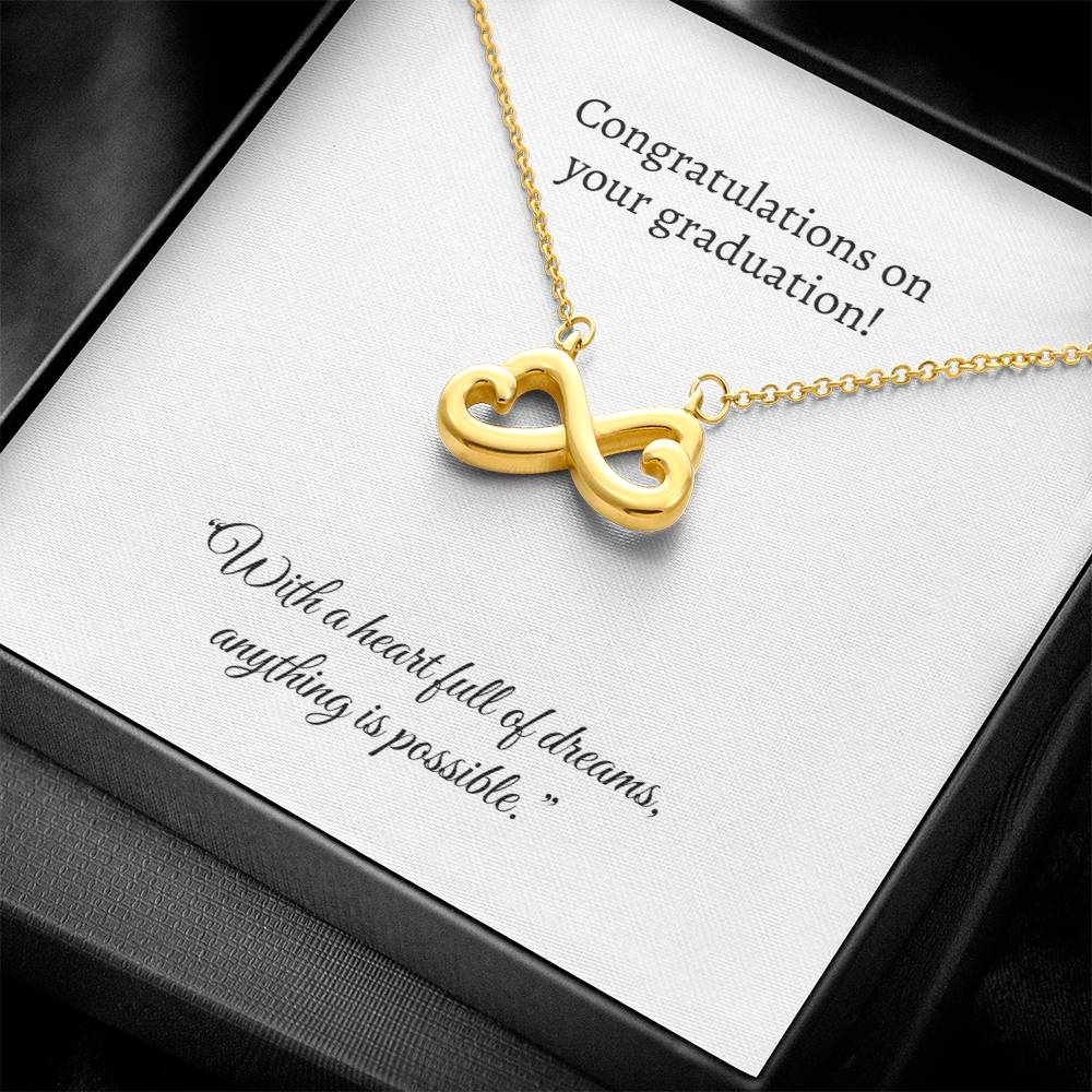 Graduation Heart Pendant Necklace