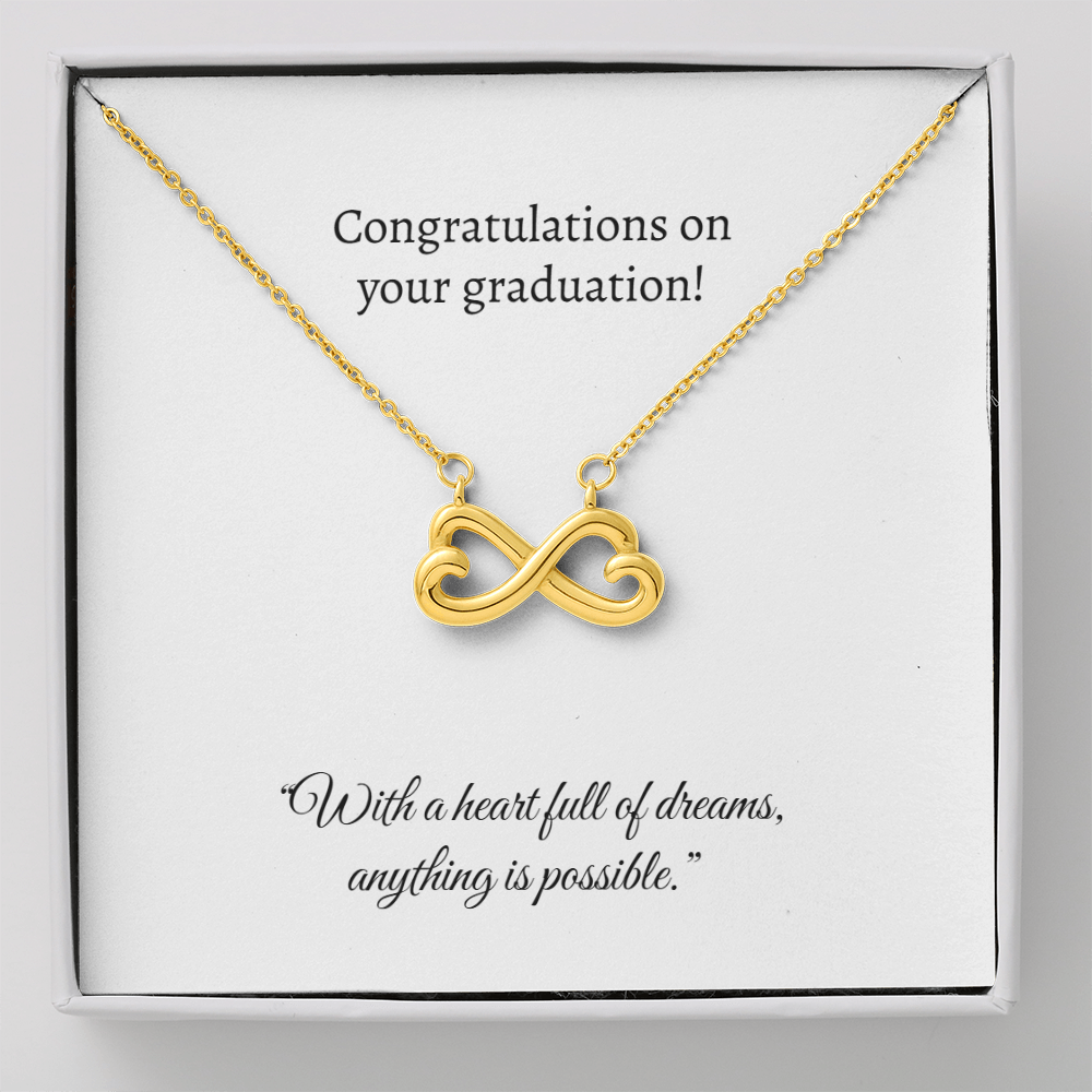 Graduation Heart Pendant Necklace