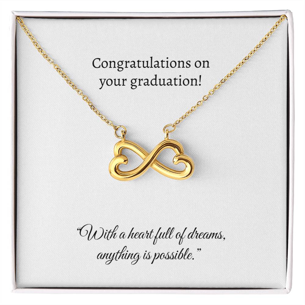 Graduation Heart Pendant Necklace