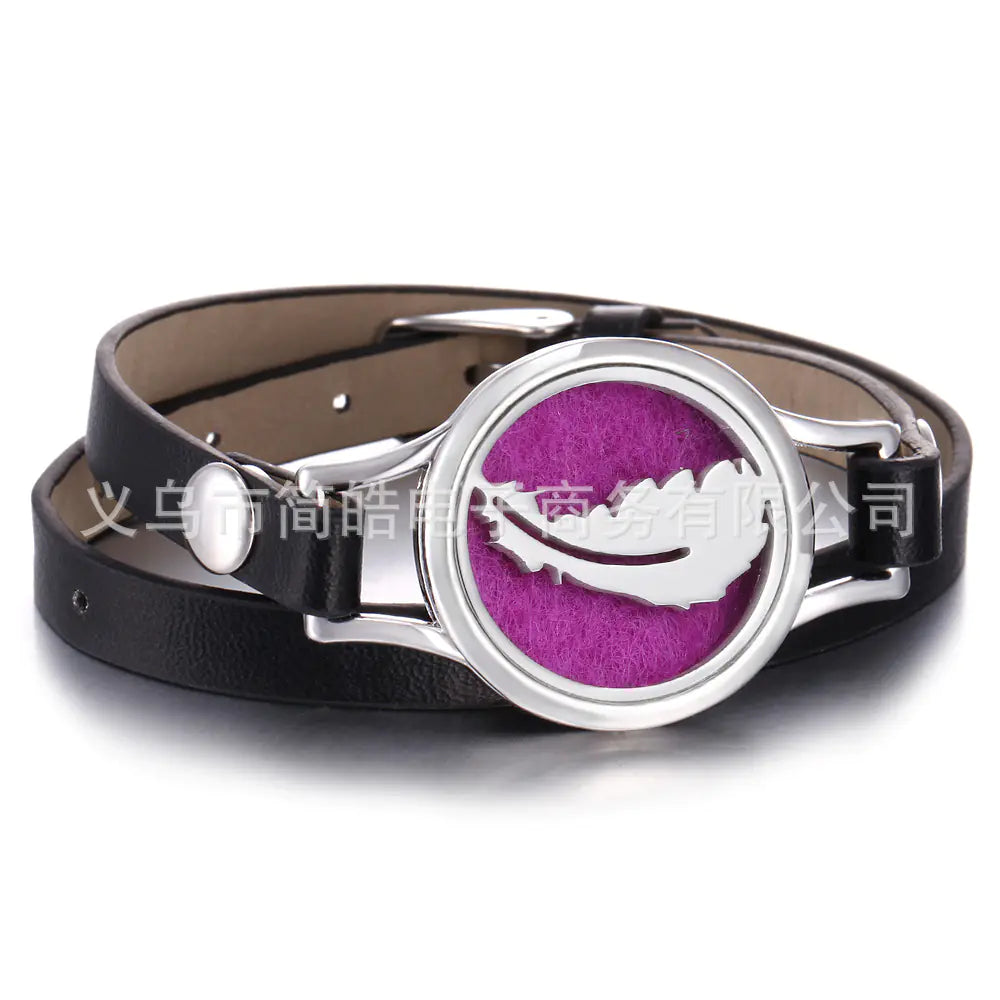 Essential Oil Diffuser Bracelet with Tree of Life Design