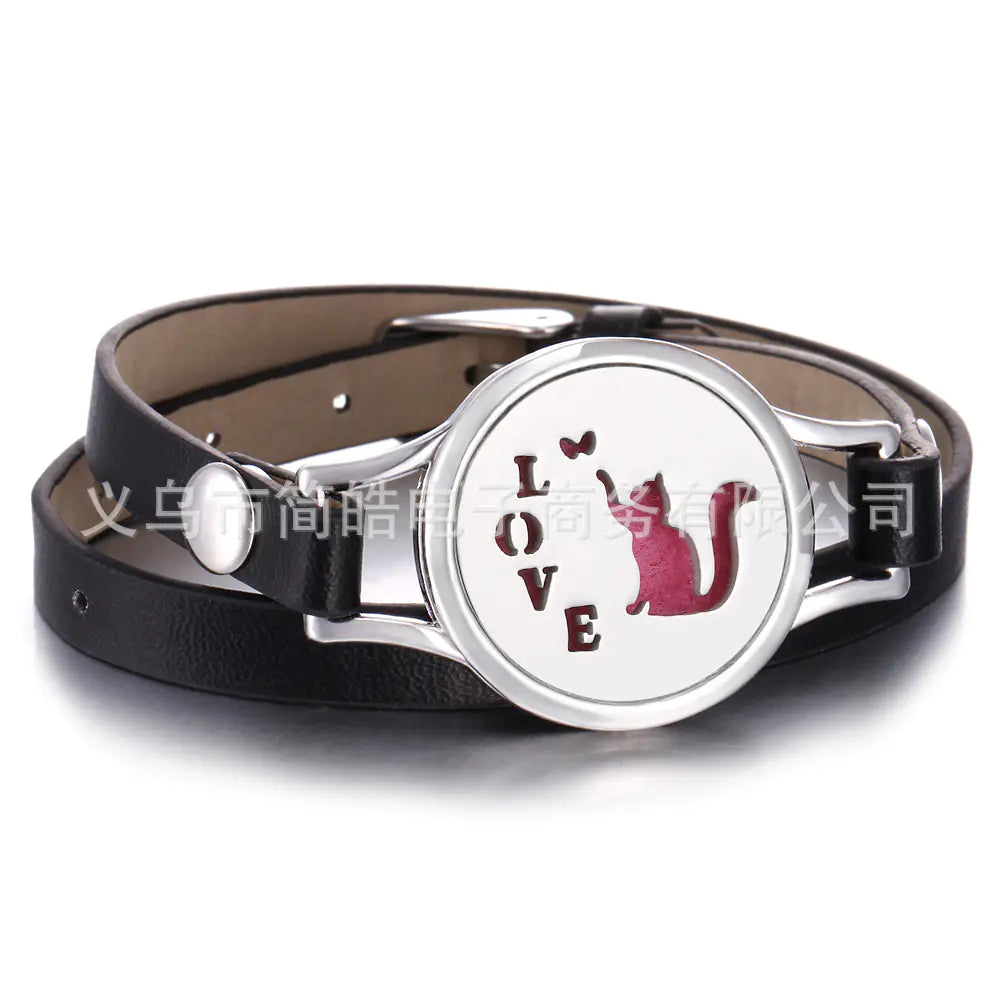 Essential Oil Diffuser Bracelet with Tree of Life Design