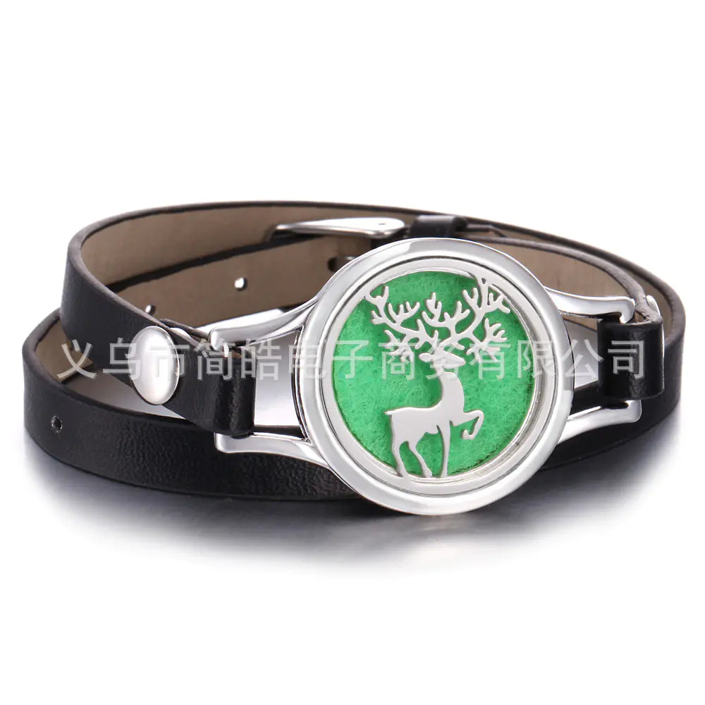 Essential Oil Diffuser Bracelet with Tree of Life Design