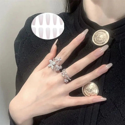 Short Ballet Wearable Fake Nails