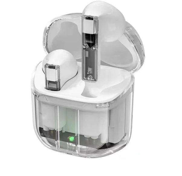 Transparent Space Capsule Bluetooth Earbuds