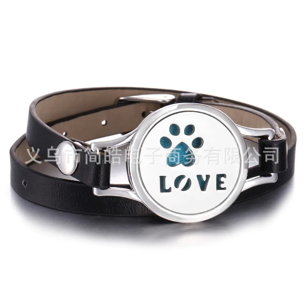 Essential Oil Diffuser Bracelet with Tree of Life Design