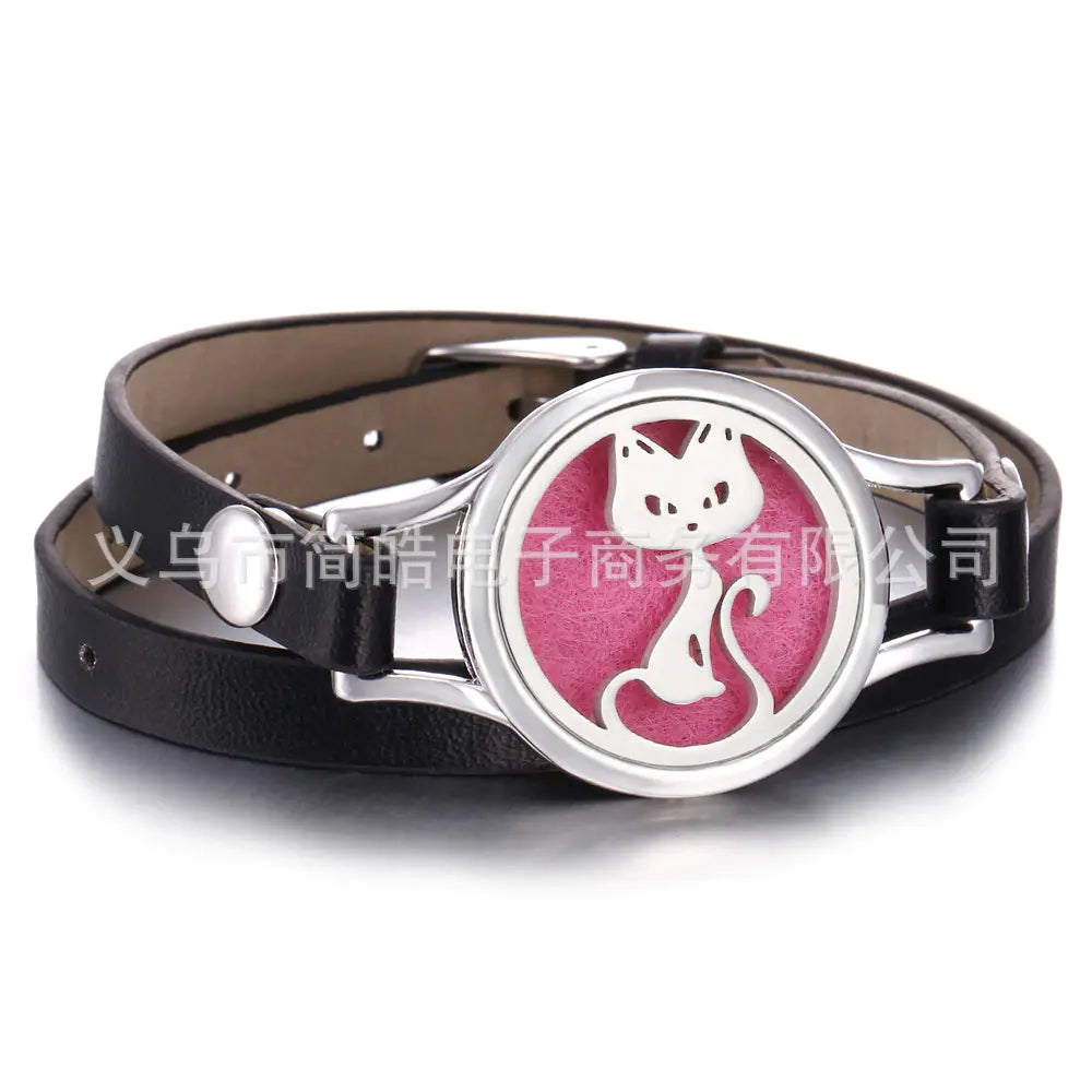 Essential Oil Diffuser Bracelet with Tree of Life Design